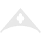 Ekena Millwork Pitch Turner Architectural Grade PVC Gable Pediment, 72"W x 42"H x 1"P (14/12) GPP072X042X100TUR - alternate 3